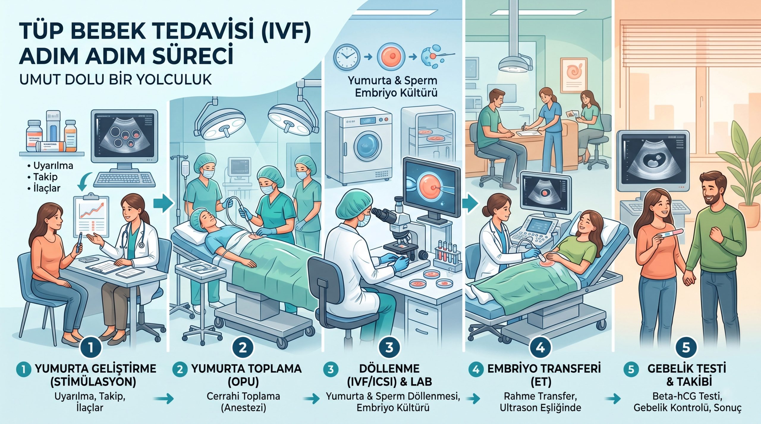 T&uuml;p Bebek Tedavisi Adım Adım S&uuml;re&ccedil;leri